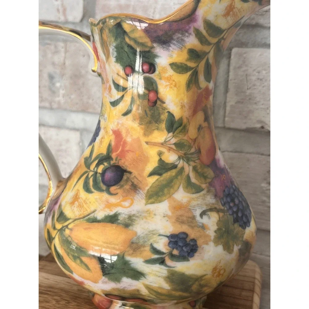 Royal Danube Porcelain Fruit and Berries 40 oz‎ Pitcher
